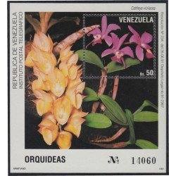 Venezuela 34 HB 1991 Orquídeas Flores Flowers MNH