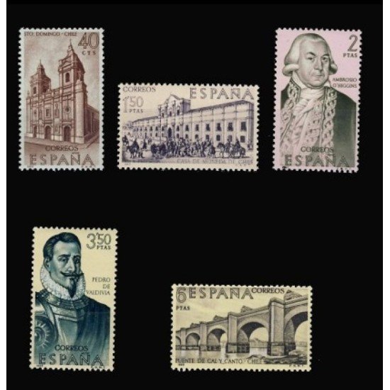 España Spain Emisión Conjunta 1969 España Chile Forjadores España Spain Emisión Conjunta 1969 España Chile Forjadores