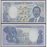 Camerún Cameroun 1000 francs 1985 billete banknote 