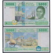 Camerún Cameroun 5000 francs 2002 billete banknote sin circular