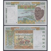 África Estados de oeste Guinea Bissau 500 Francs 1997 billete banknote sin circular