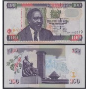 Kenia Kenya 100 Shillings 2004 billete banknote sin circular