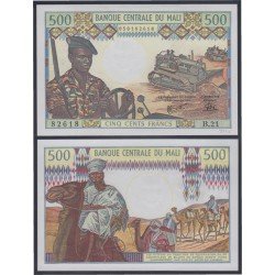 Mali 500 Francs 1971 billete banknote sin circular Mali 500 Francs 1971 billete banknote sin circular