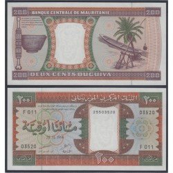 Mauritania 200 Uguiya 1996 billete banknote sin circular Mauritania 200 Uguiya 1996 billete banknote sin circular