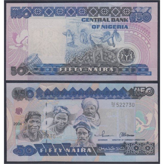 Nigeria 50 naira 1991 billete banknote sin circular Nigeria 50 naira 1991 billete banknote sin circular