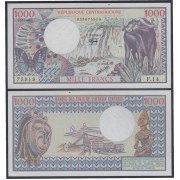 República Centroafrica 1000 Francs 1980 billete banknote sin circular