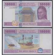 África Central Gabon 10000 Francs 2002 billete banknote sin circular
