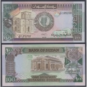 Sudán 100 pounds 1991 billete banknote sin circular