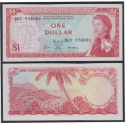 Islas del Caribe 1 dolar 1965 Billete Banknote sin circular