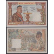 Laos 100 cents Kip 1957  Billete Banknote 