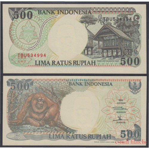 Indonesia 500 Rupias 1992 Billete Banknote sin circular
