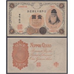 China militar 1 yen Nippon Ginko 1938 Billete Banknote sin circular China militar 1 yen Nippon Ginko 1938 Billete Banknote sin circular