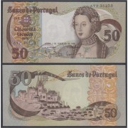 Portugal 50 escudos 1980 Billete Banknote Sin Circular