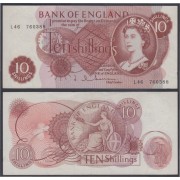 Gran Bretaña 10 shilling 1948/60 Billete Banknote Sin Circular