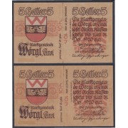 Austria 5 Hellers 1920 Billete Banknote Sin Circular