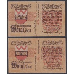 Austria 5 Hellers 1920 Billete Banknote Sin Circular Austria 5 Hellers 1920 Billete Banknote Sin Circular