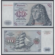Alemania 10 Marcos 1970 Billete Banknote 