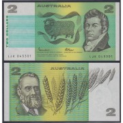Australia 2 Dolares 1966 Billete Banknote Sin Circular