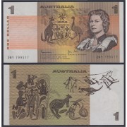 Australia 1 Dolar 1966 Billete Banknote Sin Circular