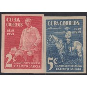 Cuba 260a /61a 1940 Calixto García Lugarteniente sin dentar MNH