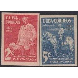 Cuba 260a /61a 1940 Calixto García Lugarteniente sin dentar MNH Cuba 260a /61a 1940 Calixto García Lugarteniente sin dentar MNH