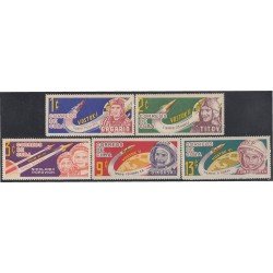 ASTI Cuba 657/59B 1963 Vuelos espaciales MNH ASTI Cuba 657/59B 1963 Vuelos espaciales MNH