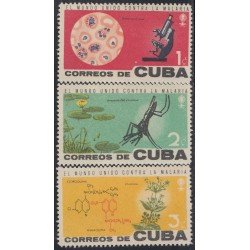 Cuba 639/41 1962 El Mundo unido contra La Malaria MNH Cuba 639/41 1962 El Mundo unido contra La Malaria MNH