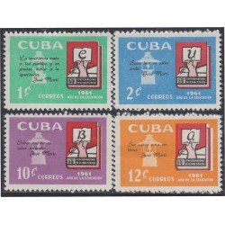Cuba 563/66 1961 Año de la Educación MNH Cuba 563/66 1961 Año de la Educación MNH