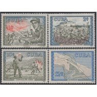 Cuba 520/23 1960 Aniversario de La Liberación Batallas MNH