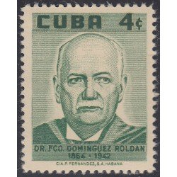 Cuba 475 1958 Dr Francisco Domínguez Roldán MNH Cuba 475 1958 Dr Francisco Domínguez Roldán MNH