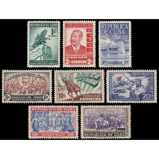 Cuba 304/11 1948 Centenario del General Antonio Maceo MNH Cuba 304/11 1948 Centenario del General Antonio Maceo MNH
