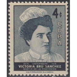 Cuba 456 1957 Victoria Bru Sánchez MNH Cuba 456 1957 Victoria Bru Sánchez MNH