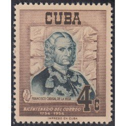 Cuba 434 1956 Francisco Cagigal de la Vega MNH