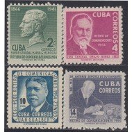 Cuba 426/29 1955 Retiro de comunicaciones MNH