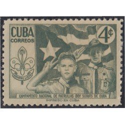 Cuba 416 1954 Campamento Nacional de patrullas Boy Scouts de Cuba MNH Cuba 416 1954 Campamento Nacional de patrullas Boy Scouts de Cuba MNH