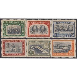 Cuba 358/63 1952 Cincuentenario de la República MNH Cuba 358/63 1952 Cincuentenario de la República MNH