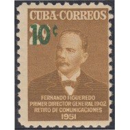 Cuba 357 1952 Fernando Figueredo MNH