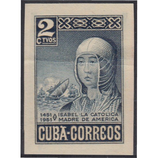 Cuba 356b 1952 Isabel La Católica Madre de América MNH