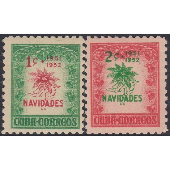 Cuba 352AB 1951 Navidad Christmas MNH Cuba 352AB 1951 Navidad Christmas MNH