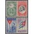 Cuba 341/44 1951 Centenario de la Bandera Cubana MNH