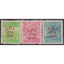 Cuba 332/34 1950 75º Aniversario dela UPU MNH Cuba 332/34 1950 75º Aniversario dela UPU MNH