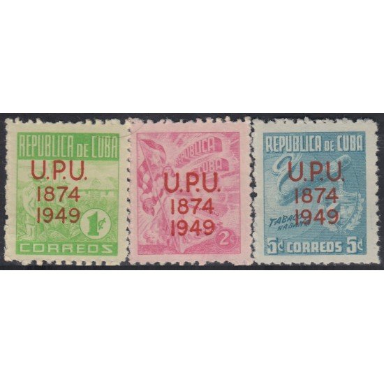 Cuba 332/34 1950 75º Aniversario dela UPU MNH Cuba 332/34 1950 75º Aniversario dela UPU MNH