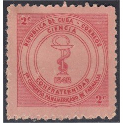 Cuba 317 1948 1º Congreso Panamericano de Farmacia MNH Cuba 317 1948 1º Congreso Panamericano de Farmacia MNH