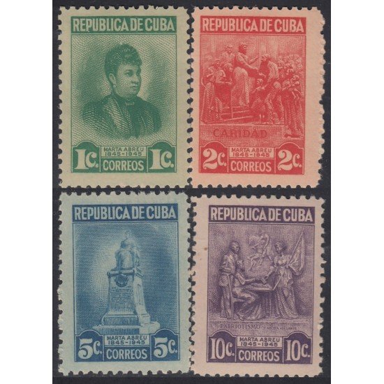 Cuba 299/02 1947 Marta Abreu MNH Cuba 299/02 1947 Marta Abreu MNH