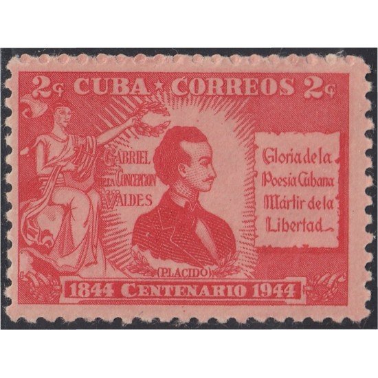 Cuba 294 1945 Gabriel de la Concepción Valdés MNH Cuba 294 1945 Gabriel de la Concepción Valdés MNH