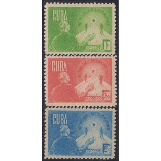 Cuba 286AC 1944 Retiro de Comunicaciones MNH Cuba 286AC 1944 Retiro de Comunicaciones MNH