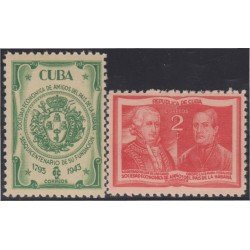 Cuba 285/86 1943 Gobernador Luis de las Casas Obispo Luis Ma. Peñalver MNH Cuba 285/86 1943 Gobernador Luis de las Casas Obispo Luis Ma. Peñalver MNH