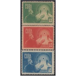 Cuba 277/79 1943 Retiro de Comunicaciones MNH Cuba 277/79 1943 Retiro de Comunicaciones MNH