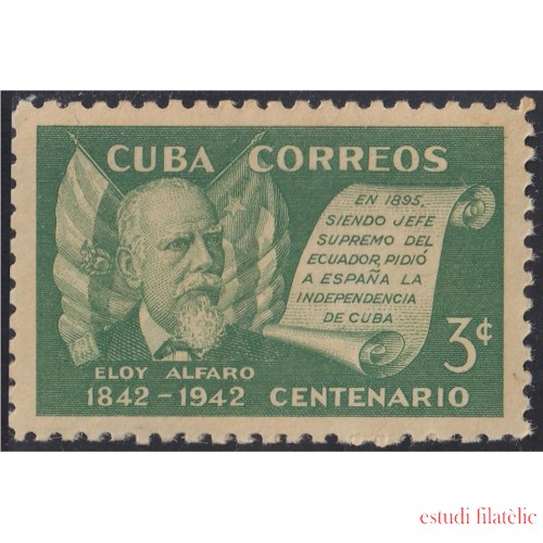 Cuba 276 1943 Eloy Alfaro MNH
