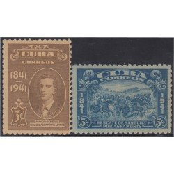 Cuba 274/75 1942 Mayor Gral. Ignacio Agramonte Loynaz MNH Cuba 274/75 1942 Mayor Gral. Ignacio Agramonte Loynaz MNH
